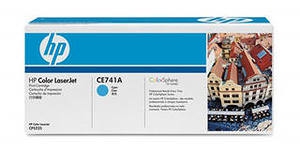 Оригинальный картридж HP CE741A (голубой)  7,3k